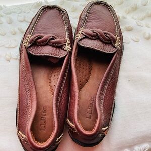 L.L. Bean Chestnut Leather Moccasins